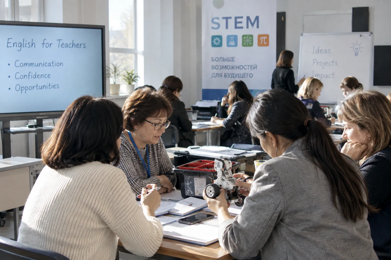 800 УЧИТЕЛЕЙ АНГЛИЙСКОГО ЯЗЫКА И 400 УЧИТЕЛЕЙ STEM ПОВЫСИЛИ КВАЛИФИКАЦИЮ